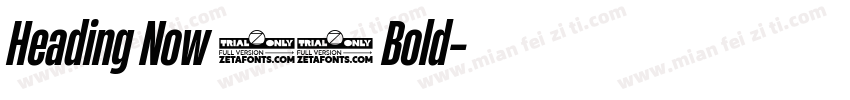 Heading Now 36 Bold字体转换